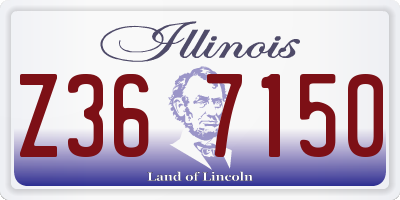IL license plate Z367150