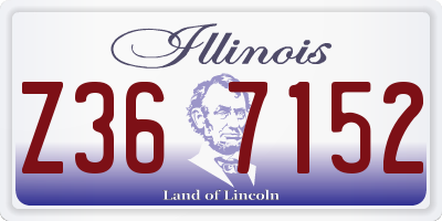 IL license plate Z367152