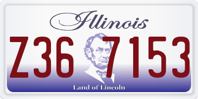 IL license plate Z367153