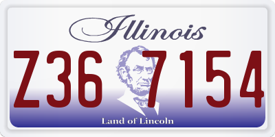IL license plate Z367154