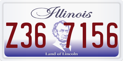 IL license plate Z367156