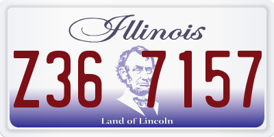 IL license plate Z367157