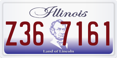 IL license plate Z367161
