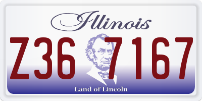 IL license plate Z367167