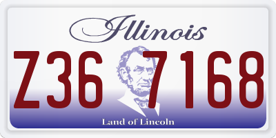 IL license plate Z367168