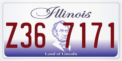 IL license plate Z367171