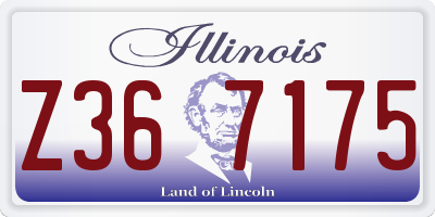 IL license plate Z367175