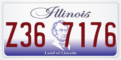 IL license plate Z367176