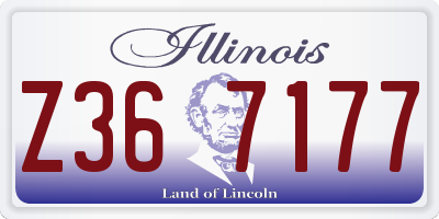 IL license plate Z367177
