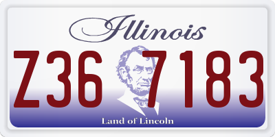 IL license plate Z367183