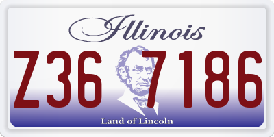IL license plate Z367186
