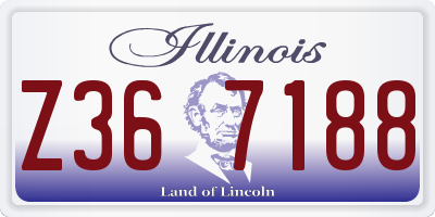 IL license plate Z367188