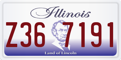 IL license plate Z367191