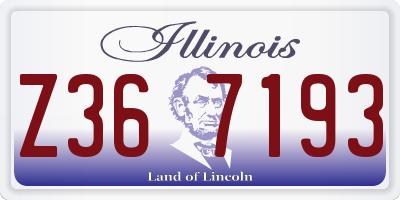 IL license plate Z367193