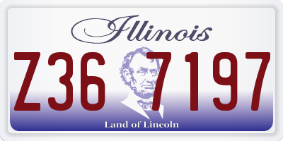 IL license plate Z367197