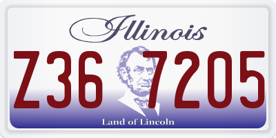 IL license plate Z367205