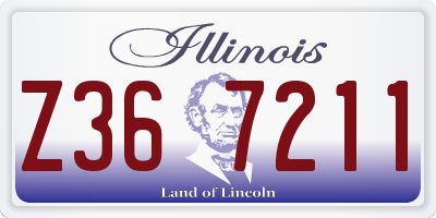IL license plate Z367211