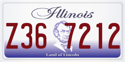 IL license plate Z367212