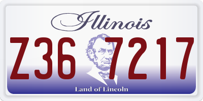IL license plate Z367217
