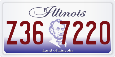 IL license plate Z367220