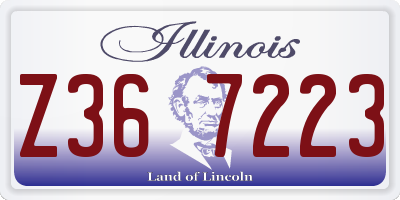 IL license plate Z367223