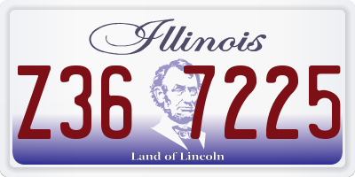 IL license plate Z367225