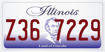 IL license plate Z367229