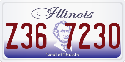 IL license plate Z367230