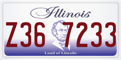 IL license plate Z367233