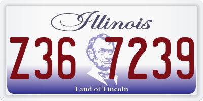 IL license plate Z367239