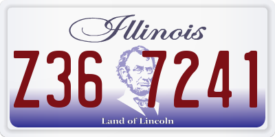 IL license plate Z367241