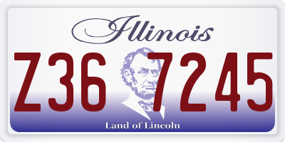 IL license plate Z367245