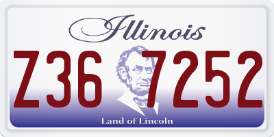 IL license plate Z367252