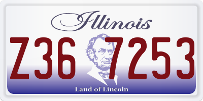 IL license plate Z367253