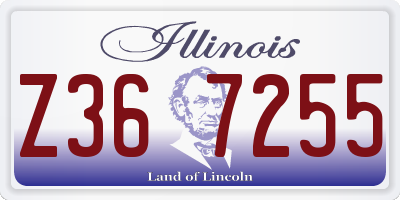 IL license plate Z367255