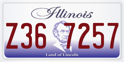 IL license plate Z367257