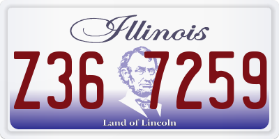 IL license plate Z367259