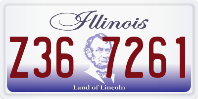 IL license plate Z367261