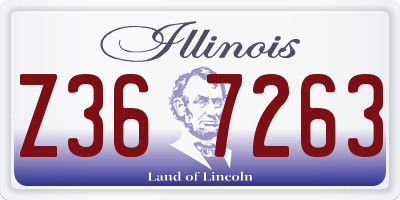 IL license plate Z367263