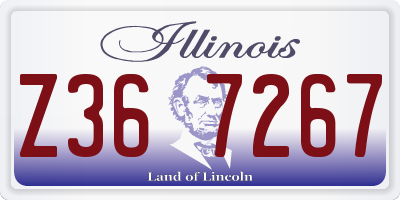 IL license plate Z367267