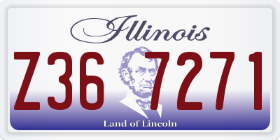 IL license plate Z367271