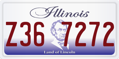 IL license plate Z367272