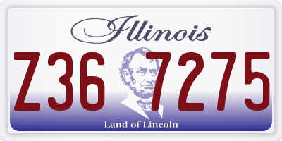 IL license plate Z367275