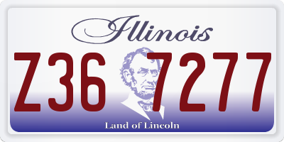 IL license plate Z367277