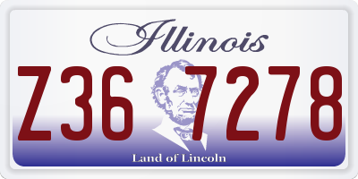 IL license plate Z367278