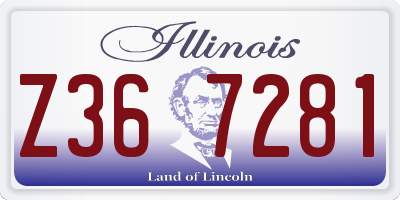 IL license plate Z367281