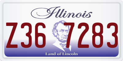 IL license plate Z367283
