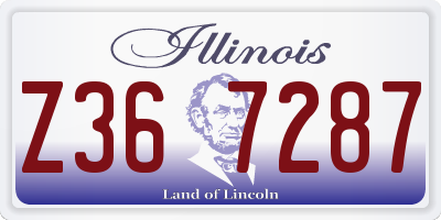IL license plate Z367287