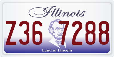 IL license plate Z367288