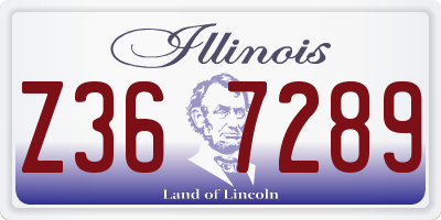 IL license plate Z367289